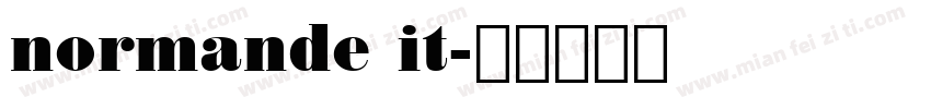 normande it字体转换